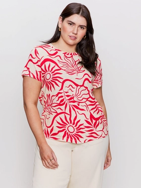 Durable Coverstitch Seams The Perfect Tee Sunny Riviera Extended Sizing The Perfect Tee Sunny Riviera Extended Sizing Cozy Feeling warm weather