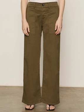 Durable Hem Cruiser Full Length Pant Mossy Green Flat Lock Seams Cruiser Full Length Pant Mossy Green
