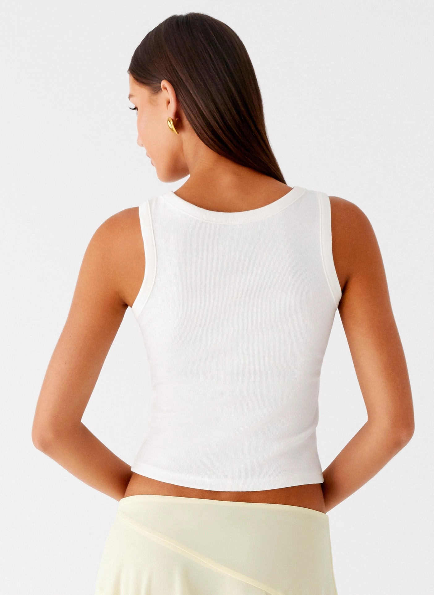 Carmela Tank Top - White OdorResistant Treatment Airflow Ventilation