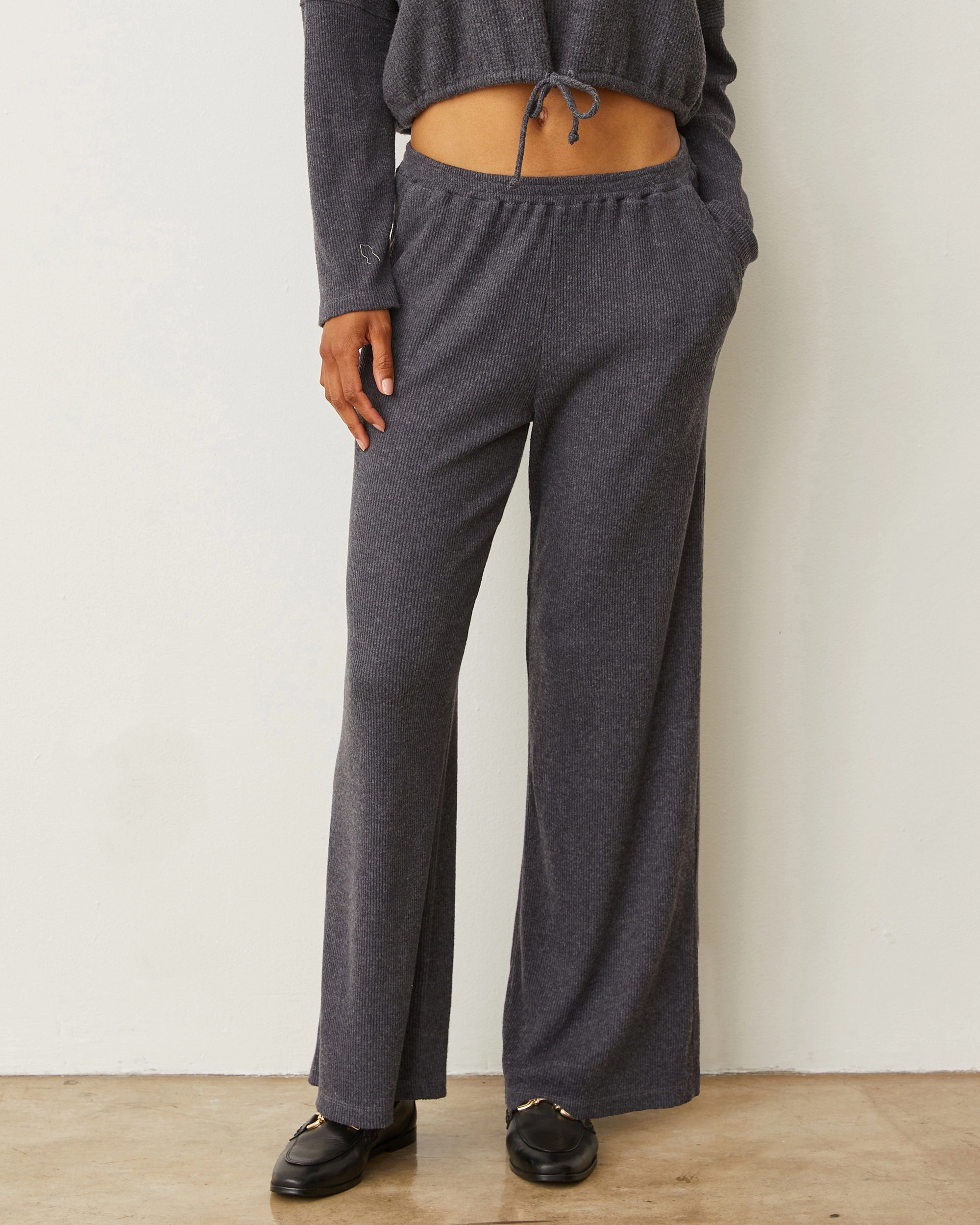 Brushed Rib Pant Sport Comfort Fit Timeless Style