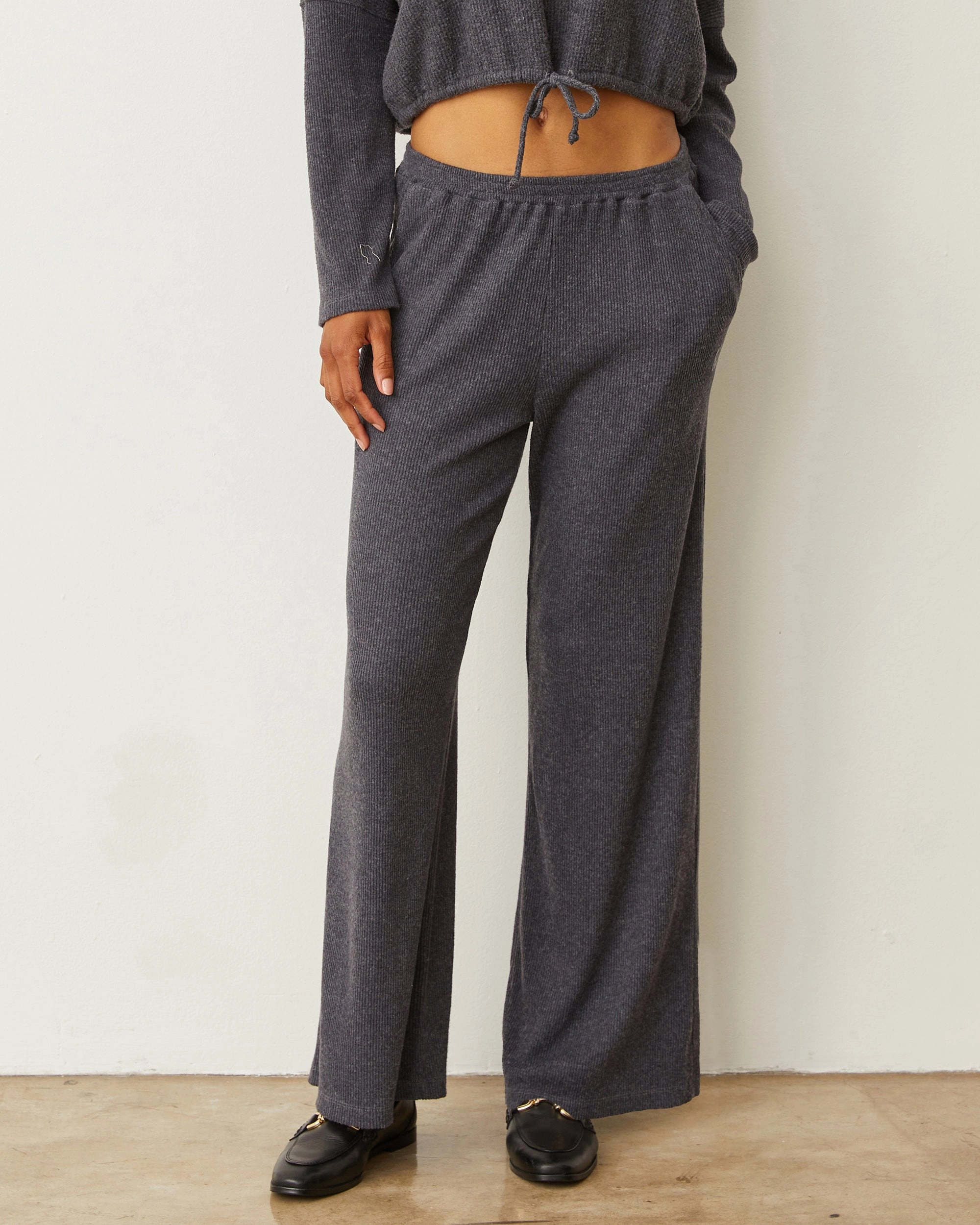Brushed Rib Pant Dynamic Fit elastic waistband
