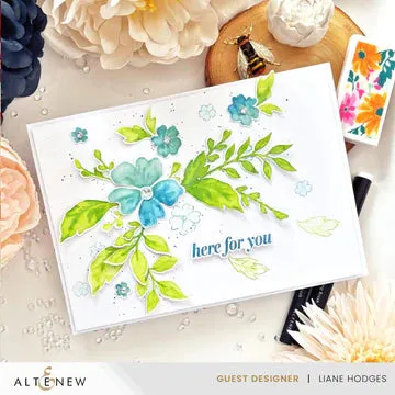 Dynamic Duo: Painted Floral Swag & Add-on Die Bundle