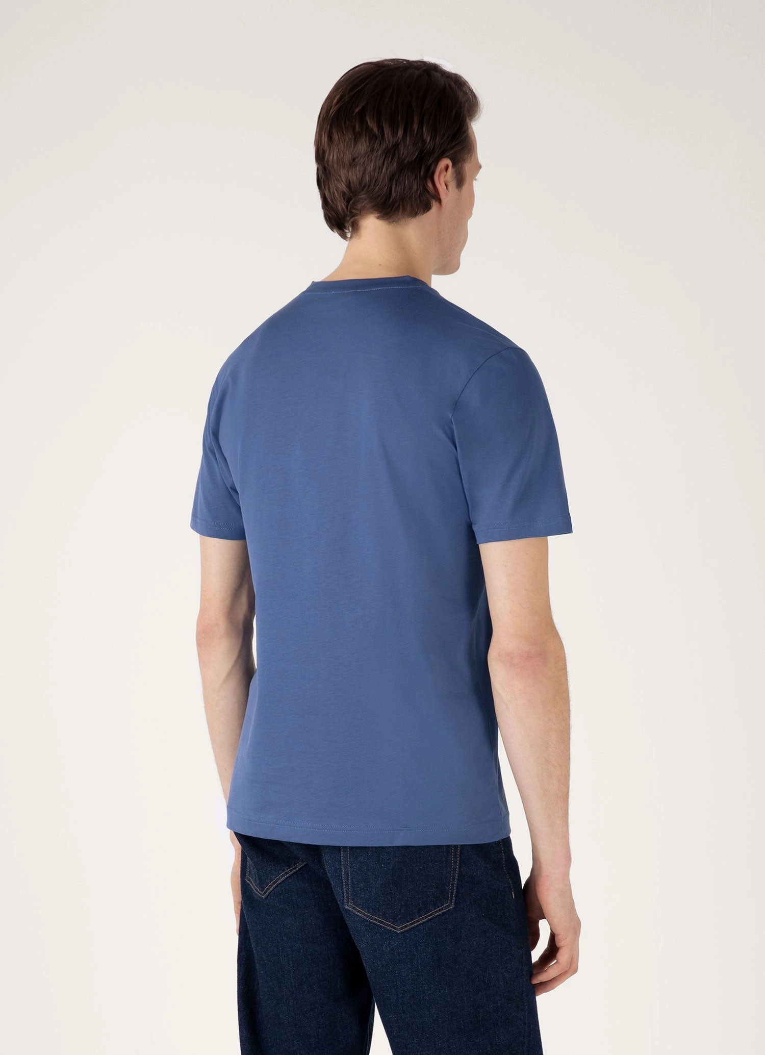 Non-toxic Lightweight Comfort Wear Men's Riviera Midweight T-shirt in Soft Denim