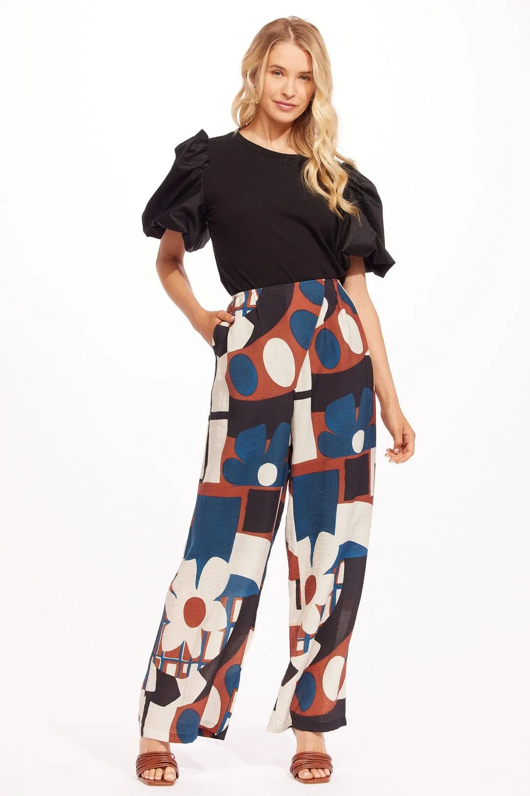 Comfortable Movement Arten Pant - Shasta Daisy