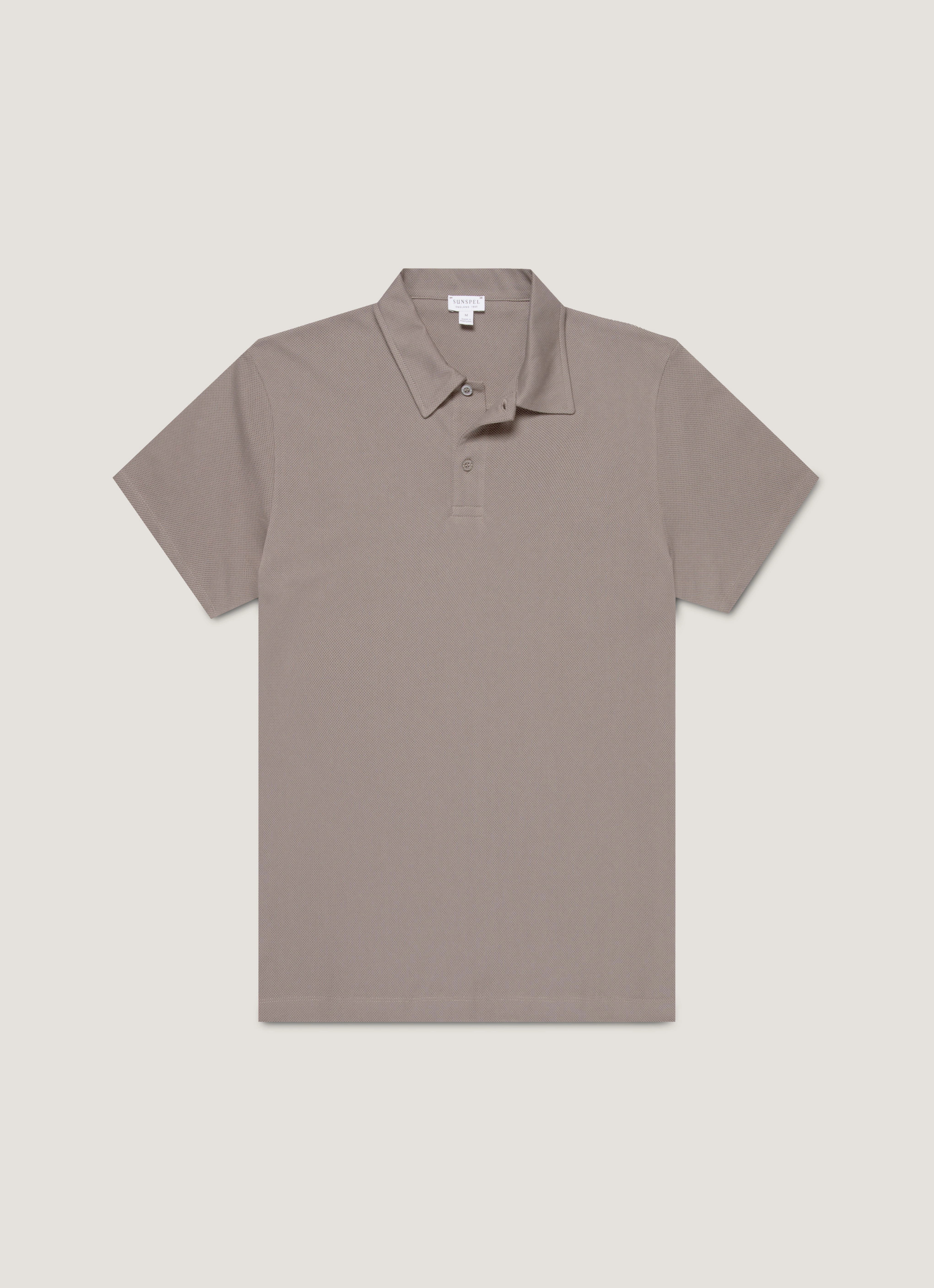 Breathable Cotton Men's Regular Fit Riviera Polo Shirt in Iron Grey