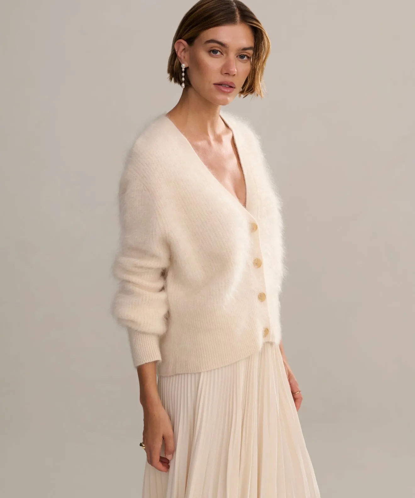 Cashmere Peyton Cardigan High Density Knit