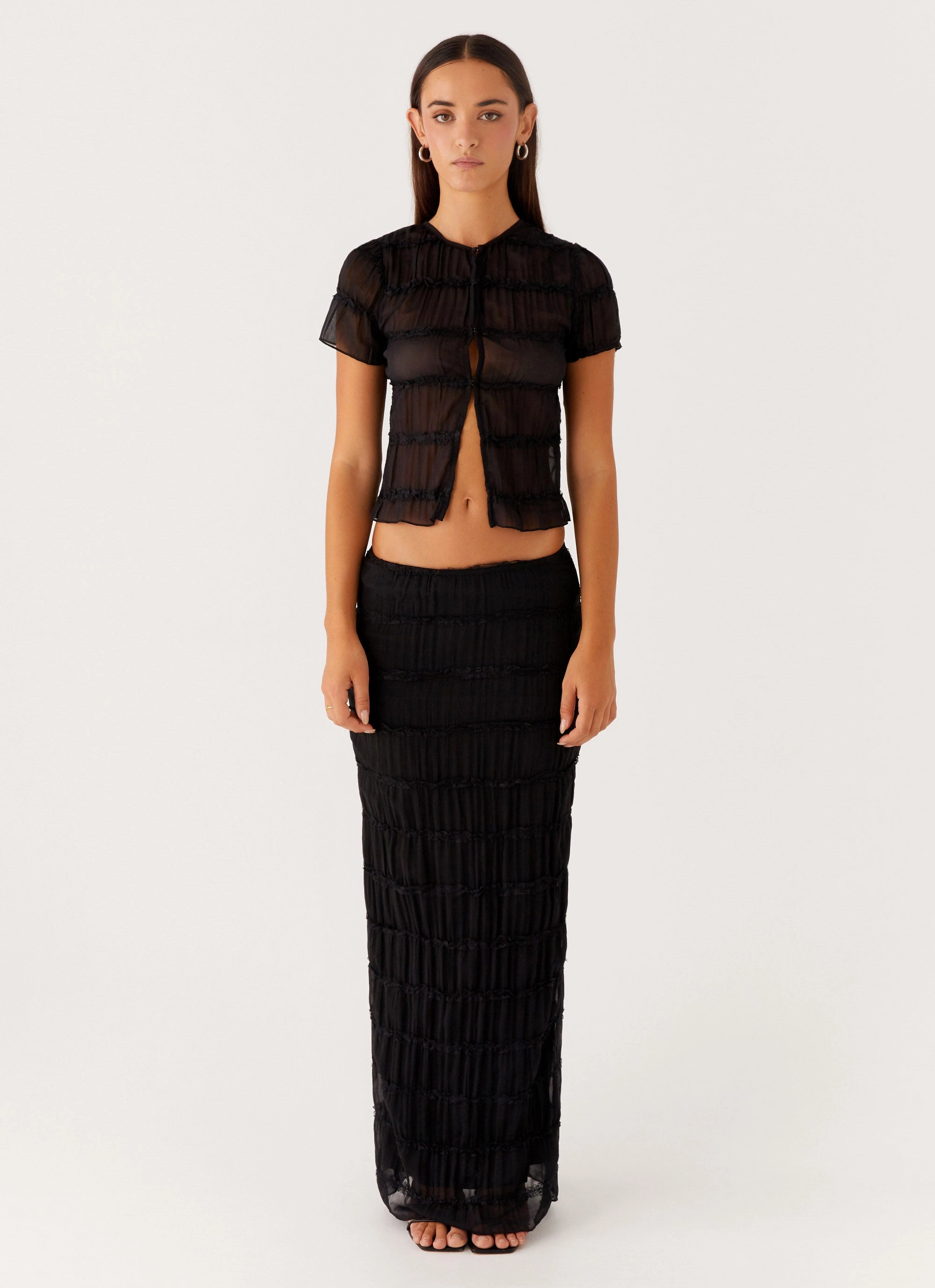 Daydreaming Top - Black Ethically Sourced Yarn Formal top