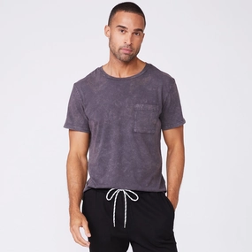 EcoConscious Dye Stone Wash Relaxed Pocket Crew Stone Wash Relaxed Pocket Crew Modern Design Breathable Knit Fabric