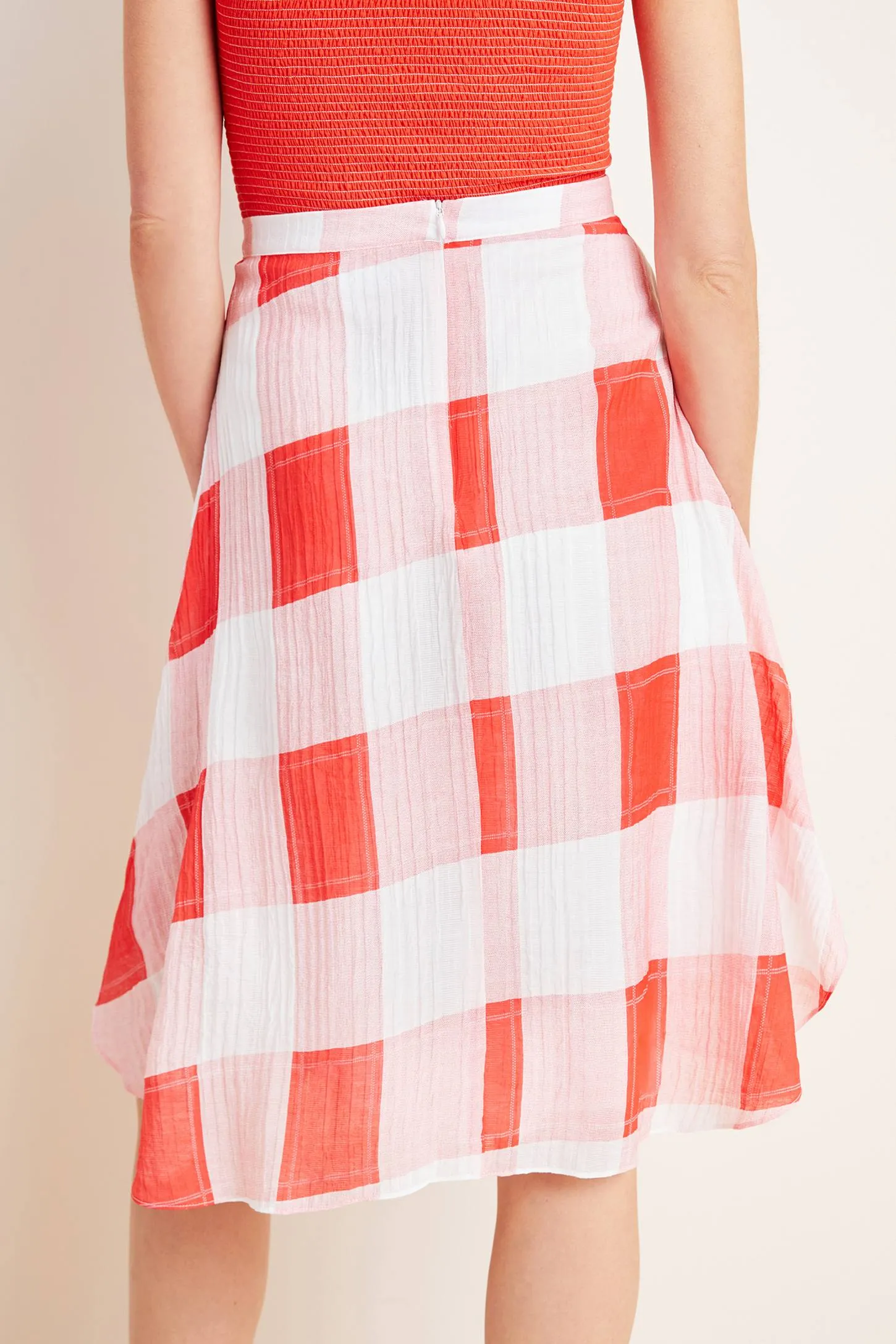 party look Eden Midi Skirt - Picnic Plaid