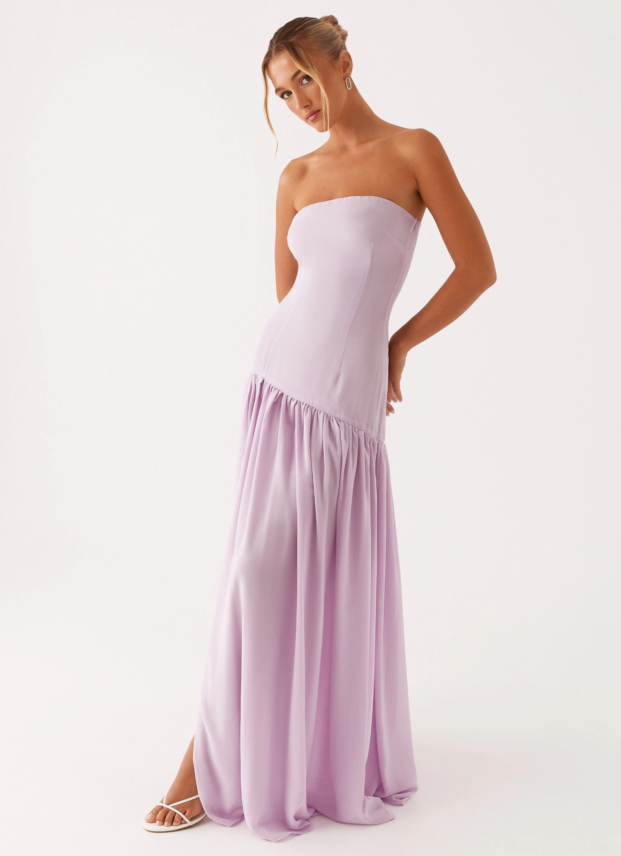 Eden Strapless Maxi Dress - Lilac Effortless Style