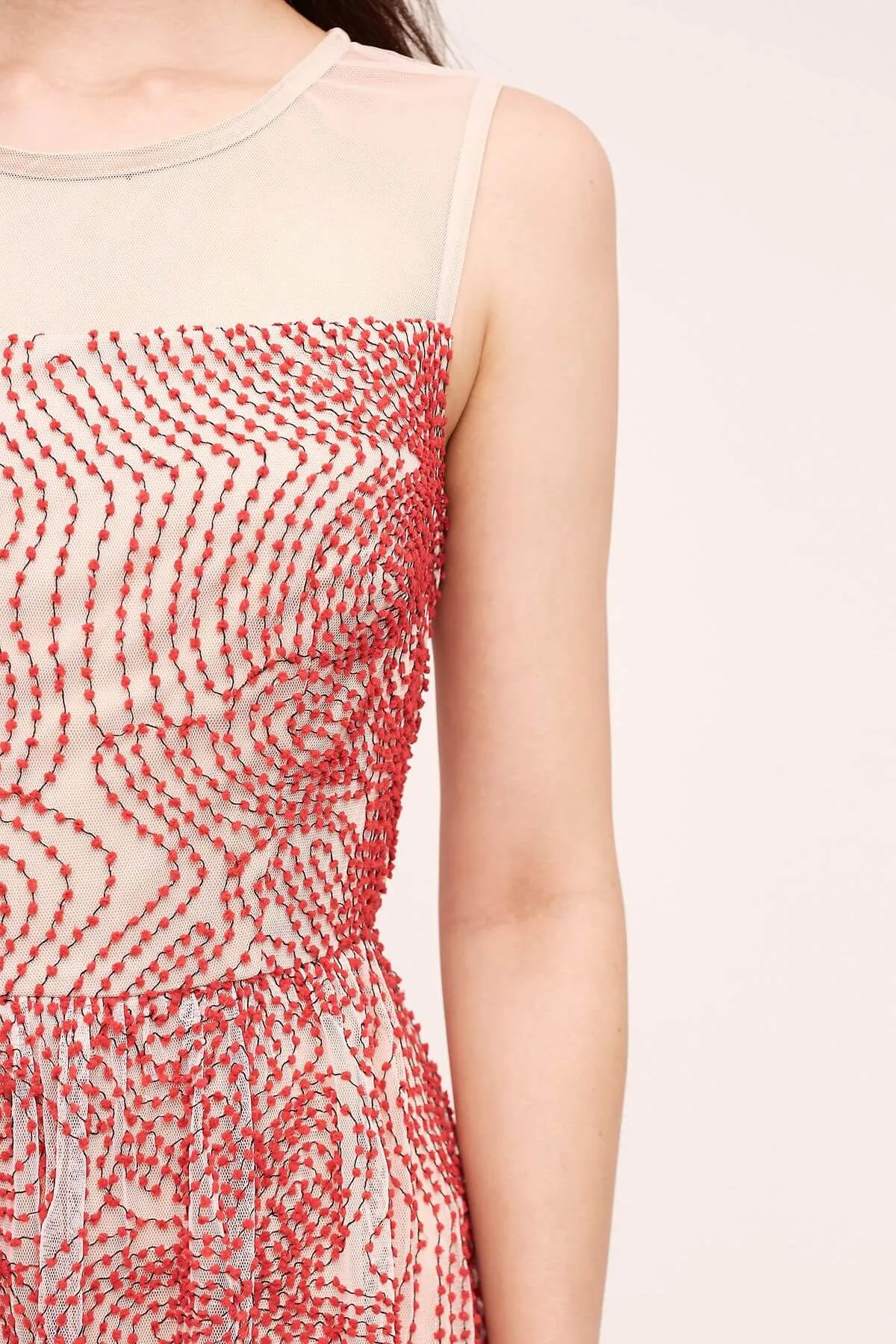 Daily Confidence Renee Dress - Red Puff