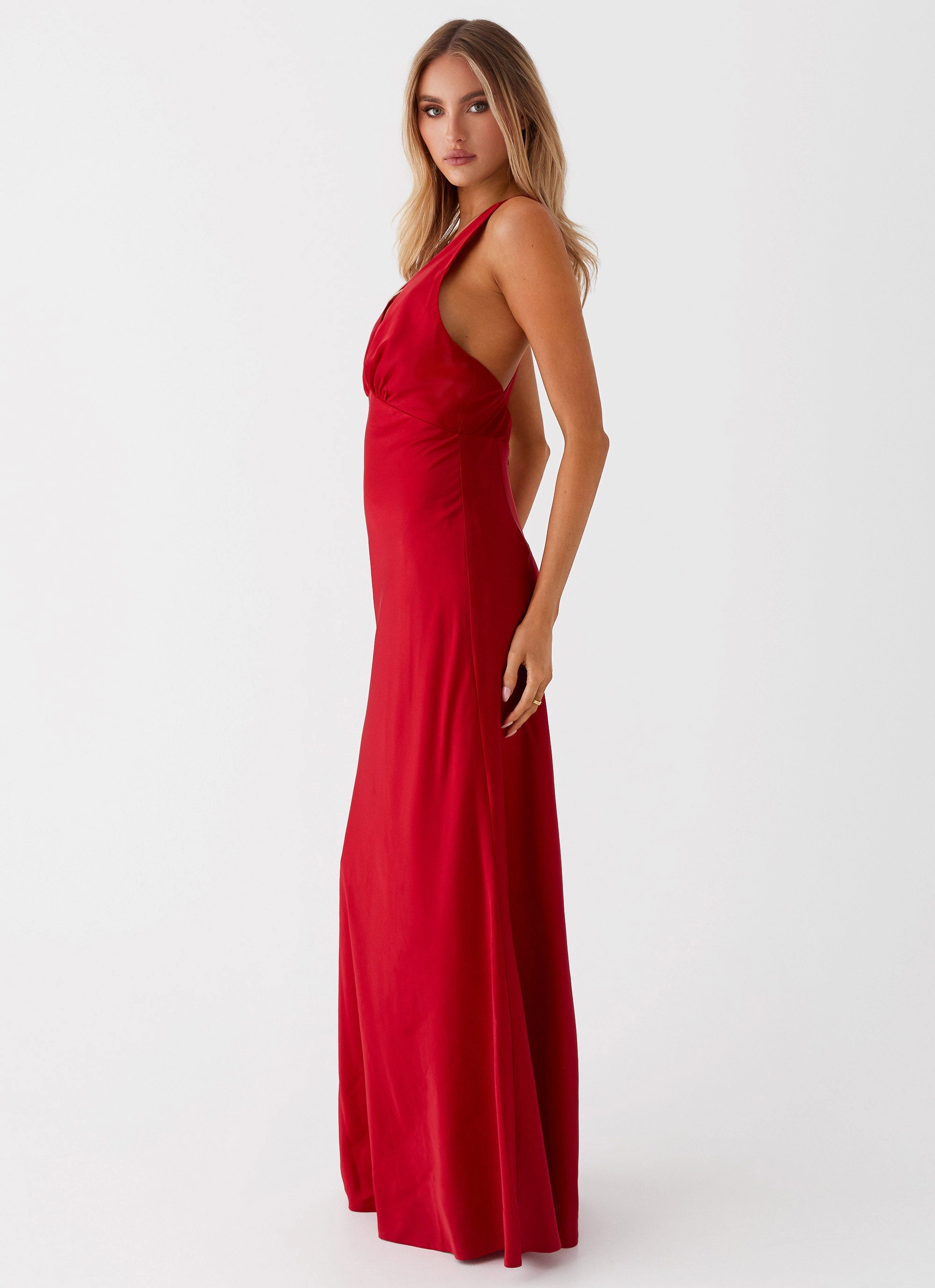 Slyvia Maxi Dress - Red Versatile Comfort Elegant Charm