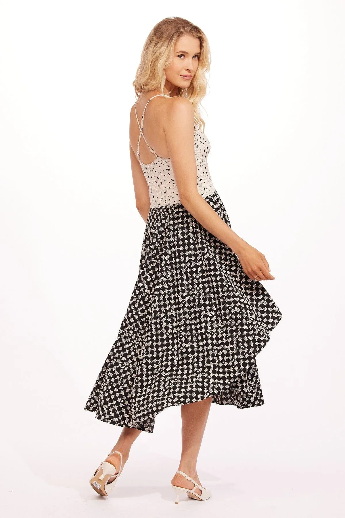 Inessa Midi Dress - Moonflower Natural Aesthetic