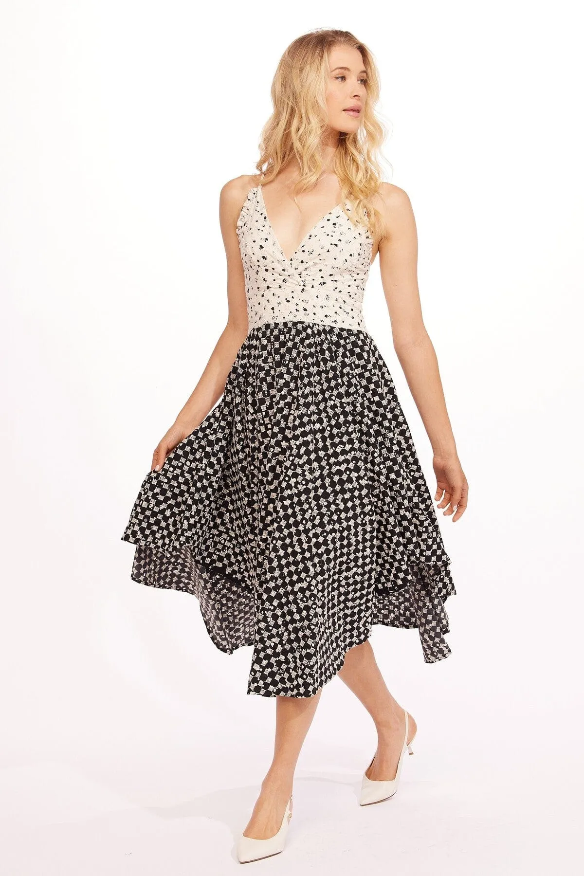 Inessa Midi Dress - Moonflower Refined Mood Thermal-Lined