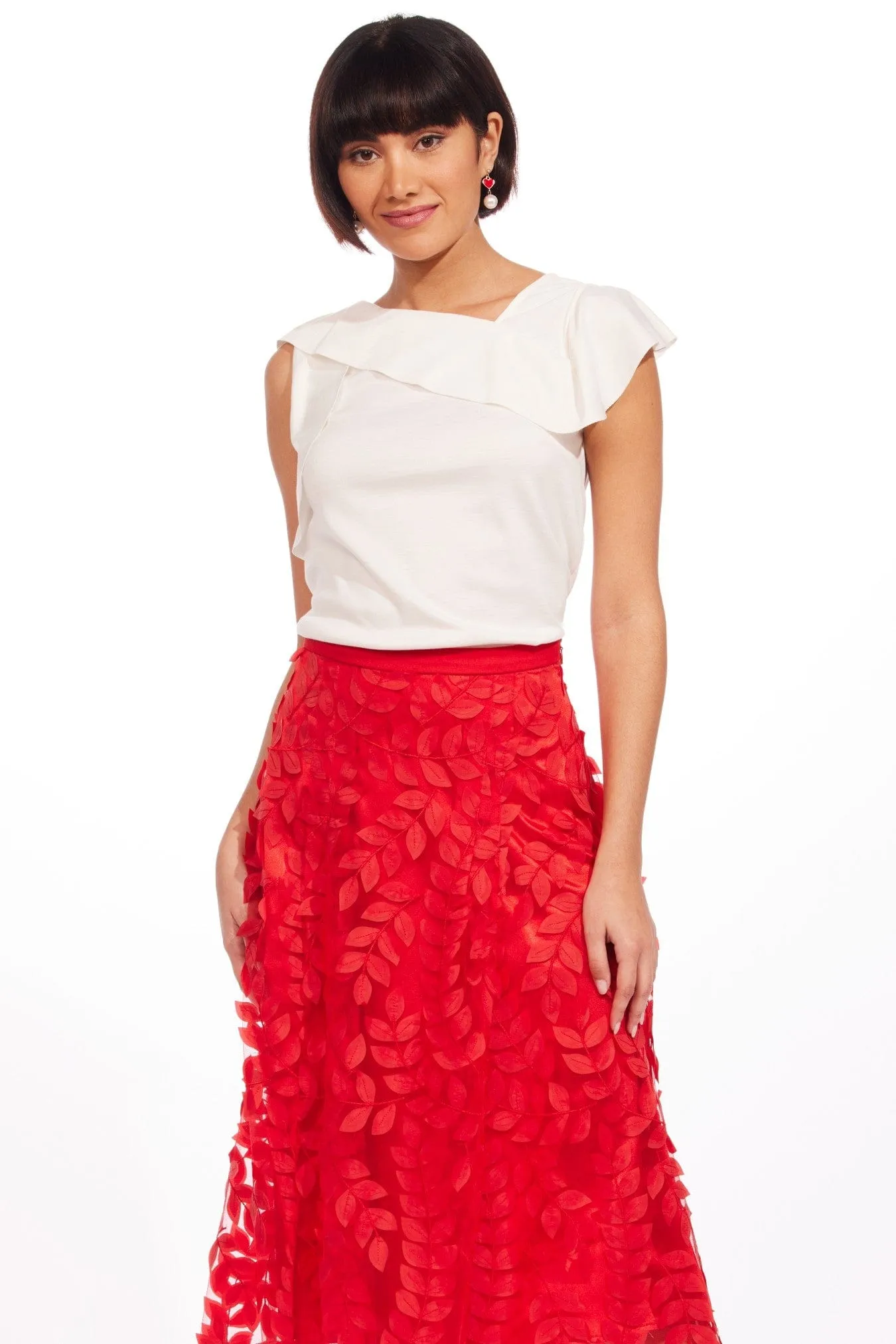 Chic Fit Amanda Skirt - Red Vine