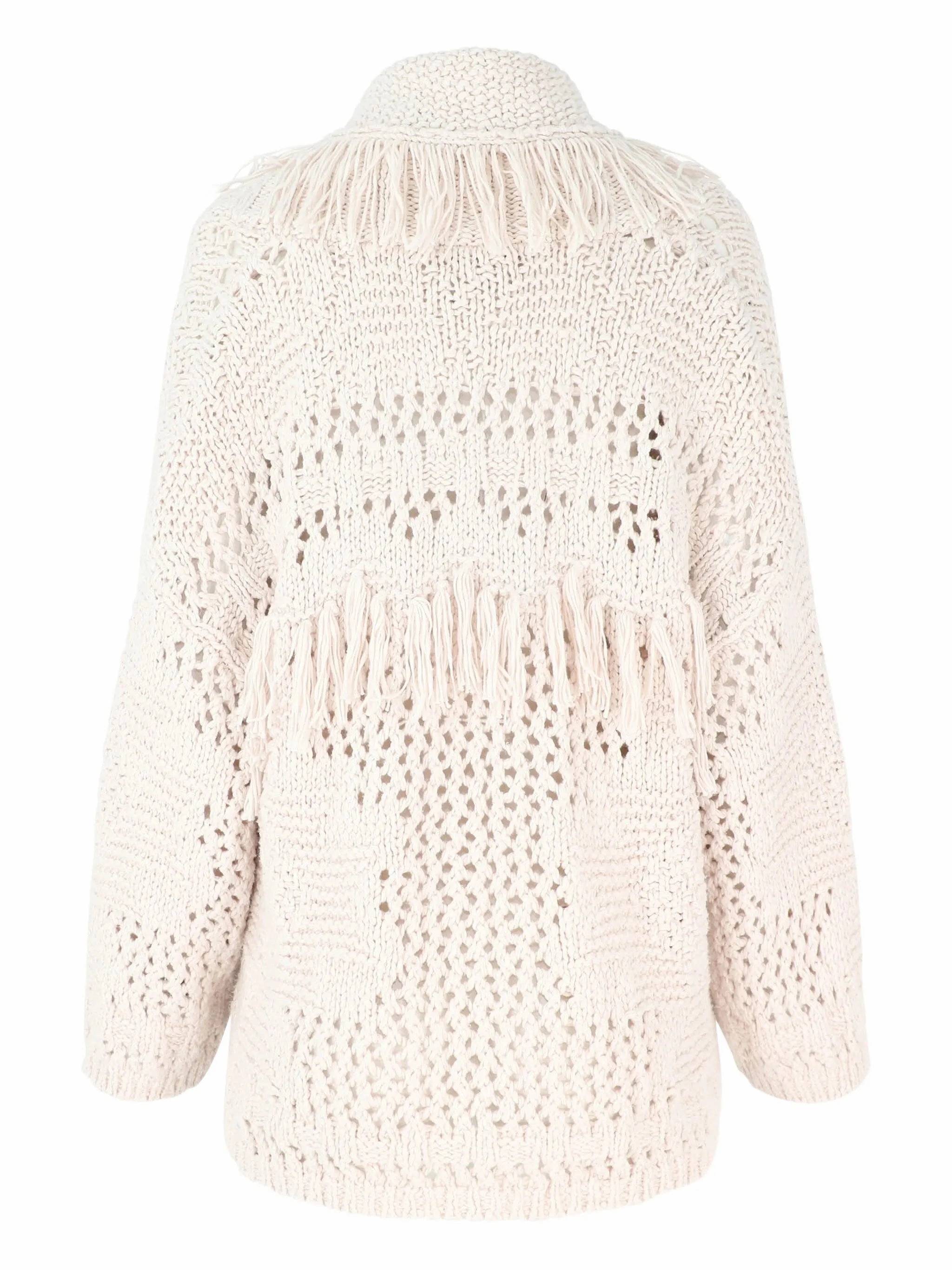 Autumn Cashmere Southwest Fringe Shawl Chunky Yarn Fray Resistant Edges