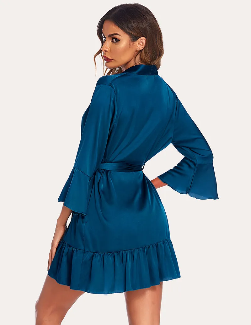 Ekouaer Floral Lace Satin Pajama Set (US Only)