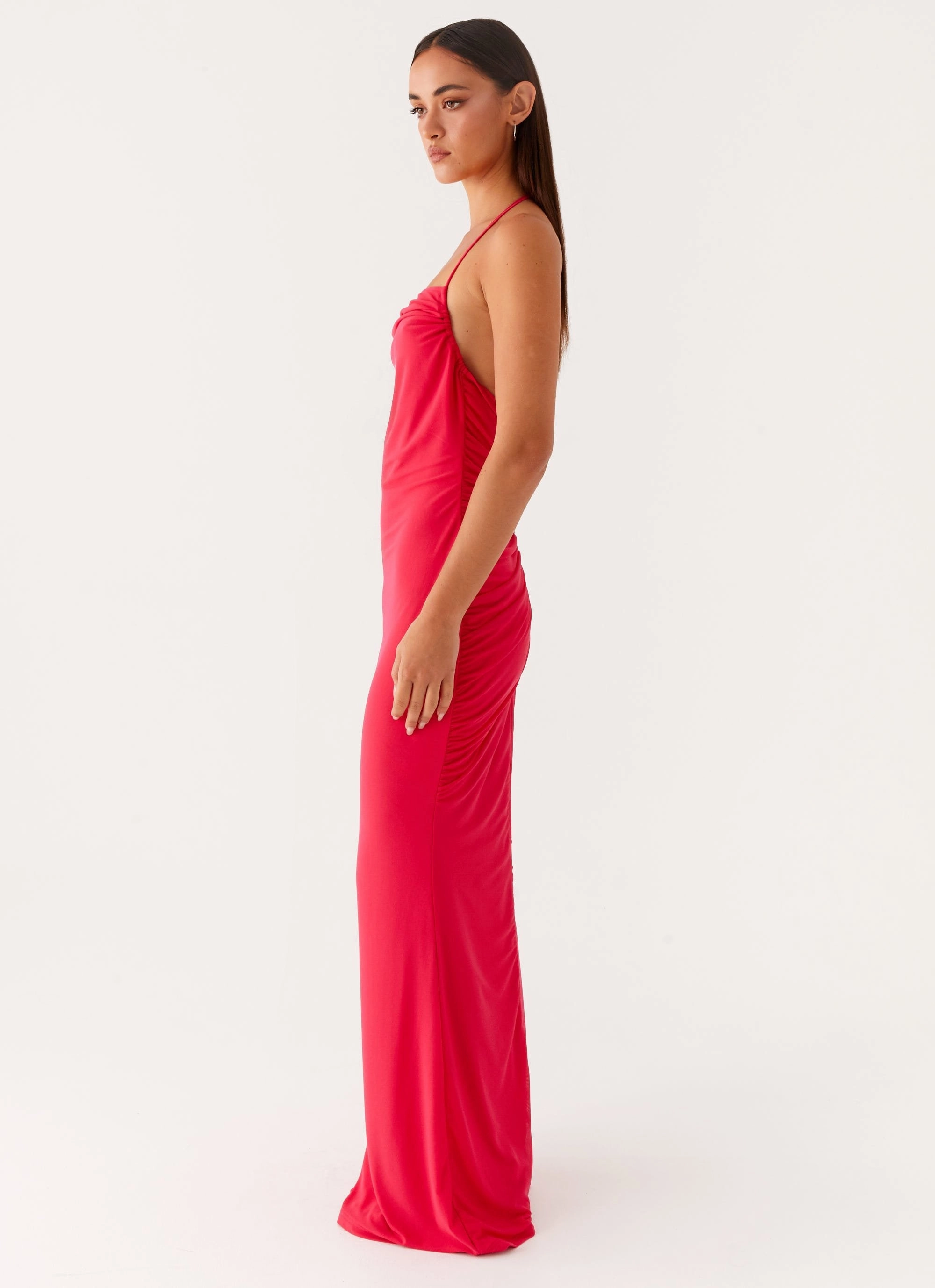 Amari Maxi Dress - Raspberry Rose Flush
