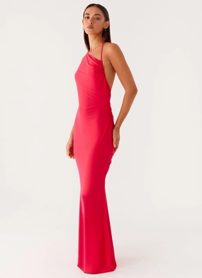 Warm Season Smooth Blend Amari Maxi Dress - Raspberry