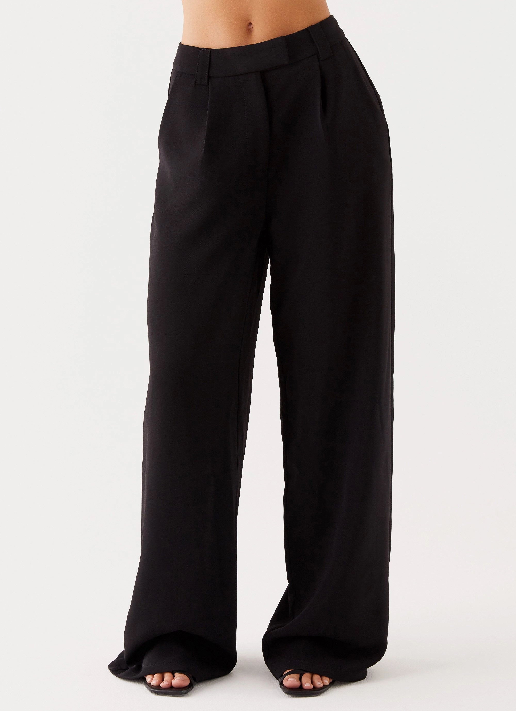Midnight City Suit Pants - Black Comfortable Look Wear Flexible Movement