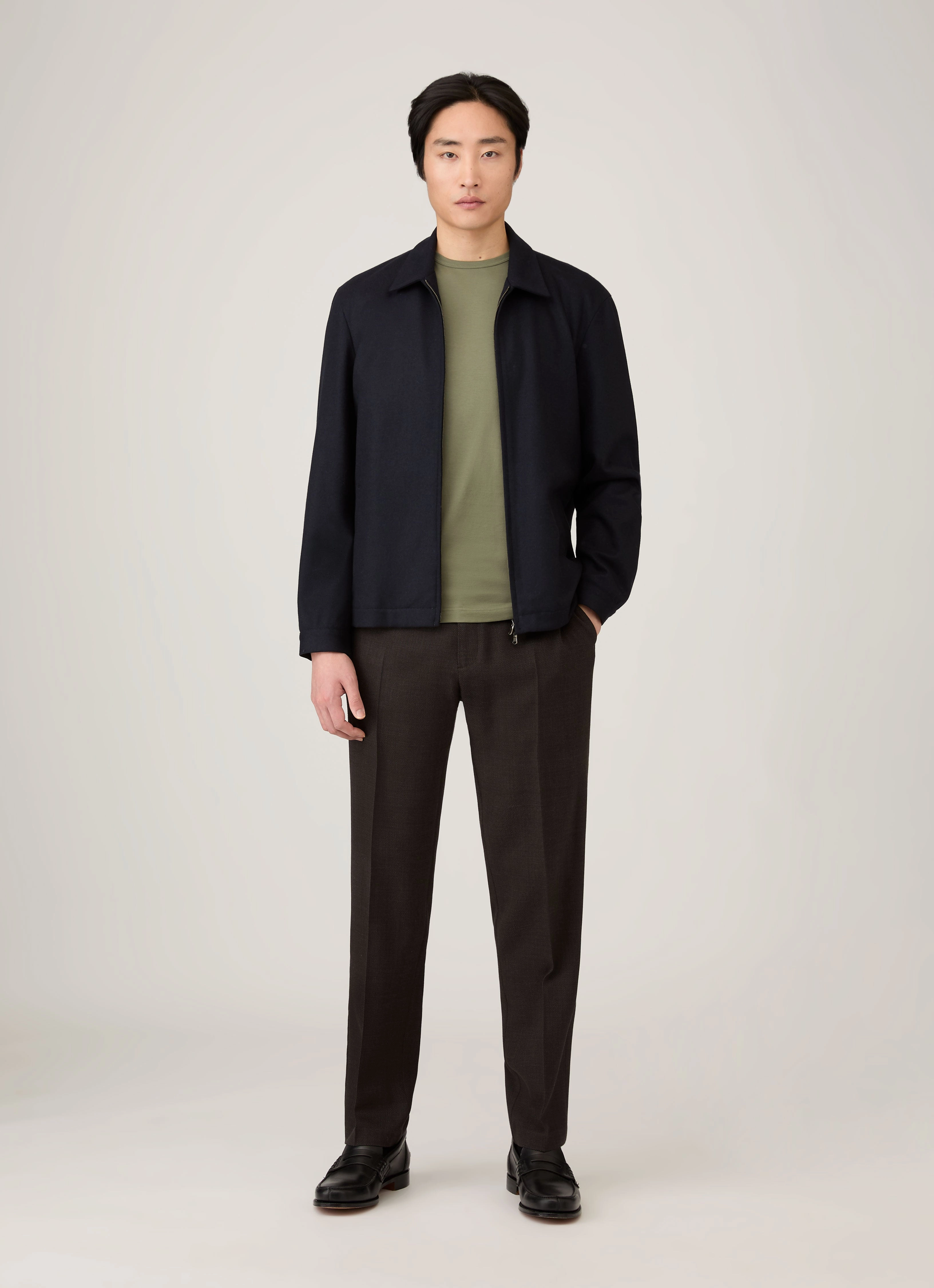 Men's Classic T-shirt in Sea Moss Breathable mesh certified