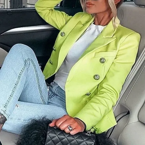 Elegant double breasted women's Blazers Casual blazers