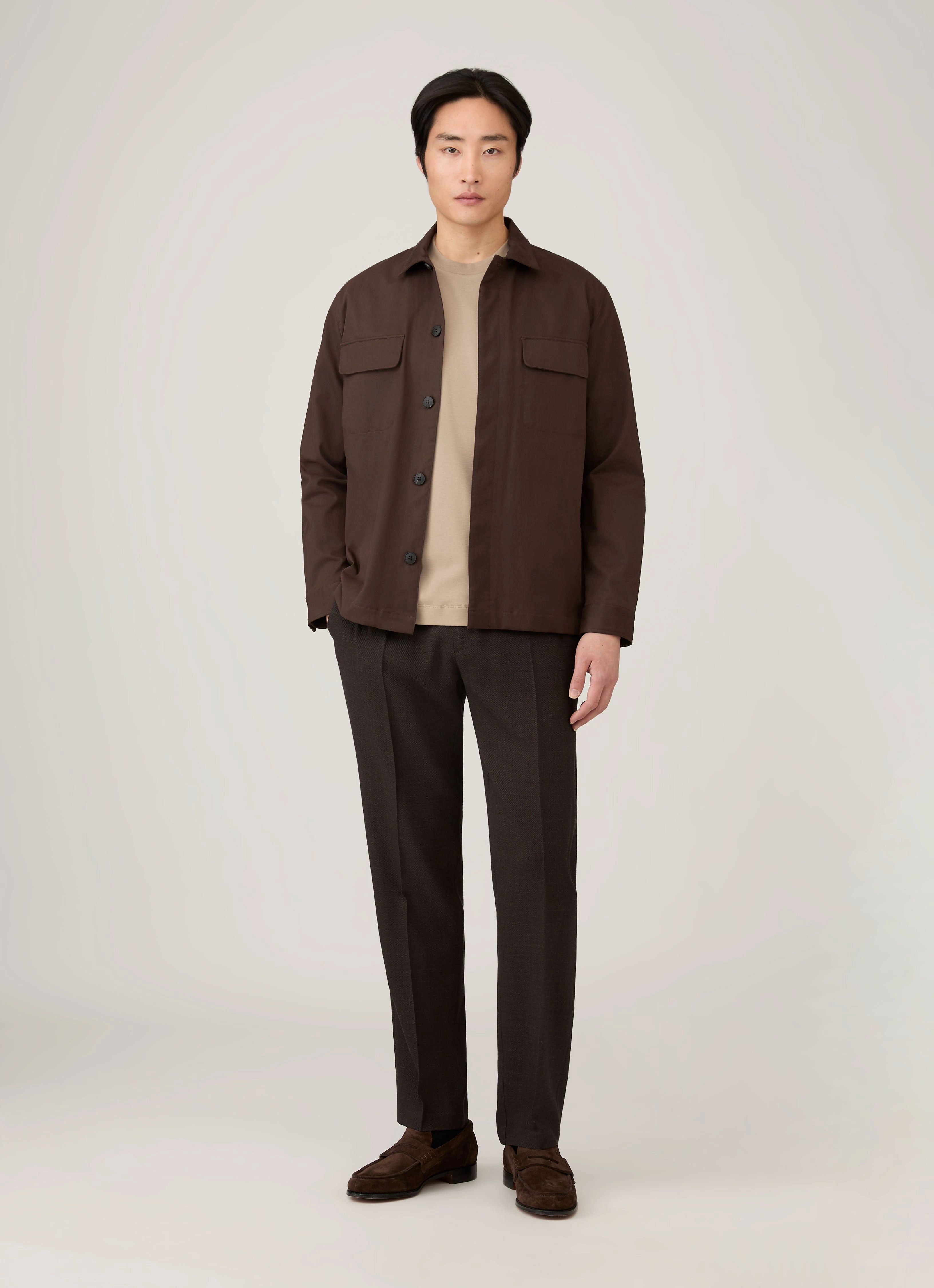 Men's Relaxed Fit Heavyweight T-shirt in Mink Odor Control Finish Quality Fabric