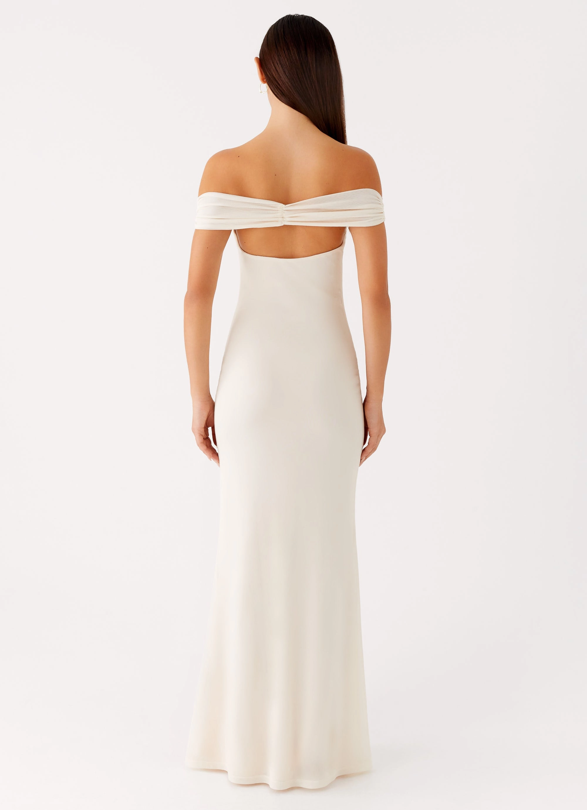 Madeira Maxi Dress - Ivory Unique Cut Flattering and Effortless