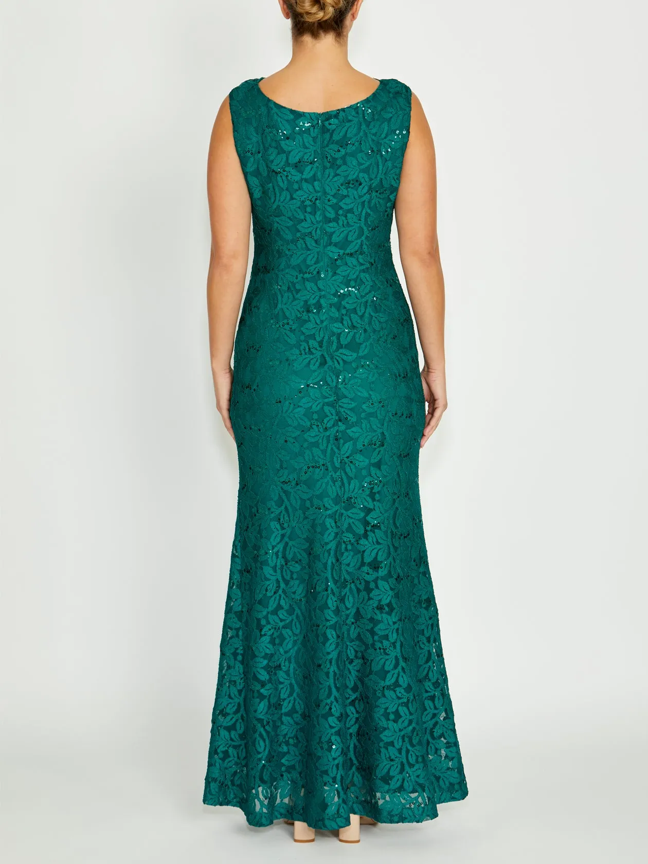 Elisa Green Cowl Neck Gown Everyday Ready