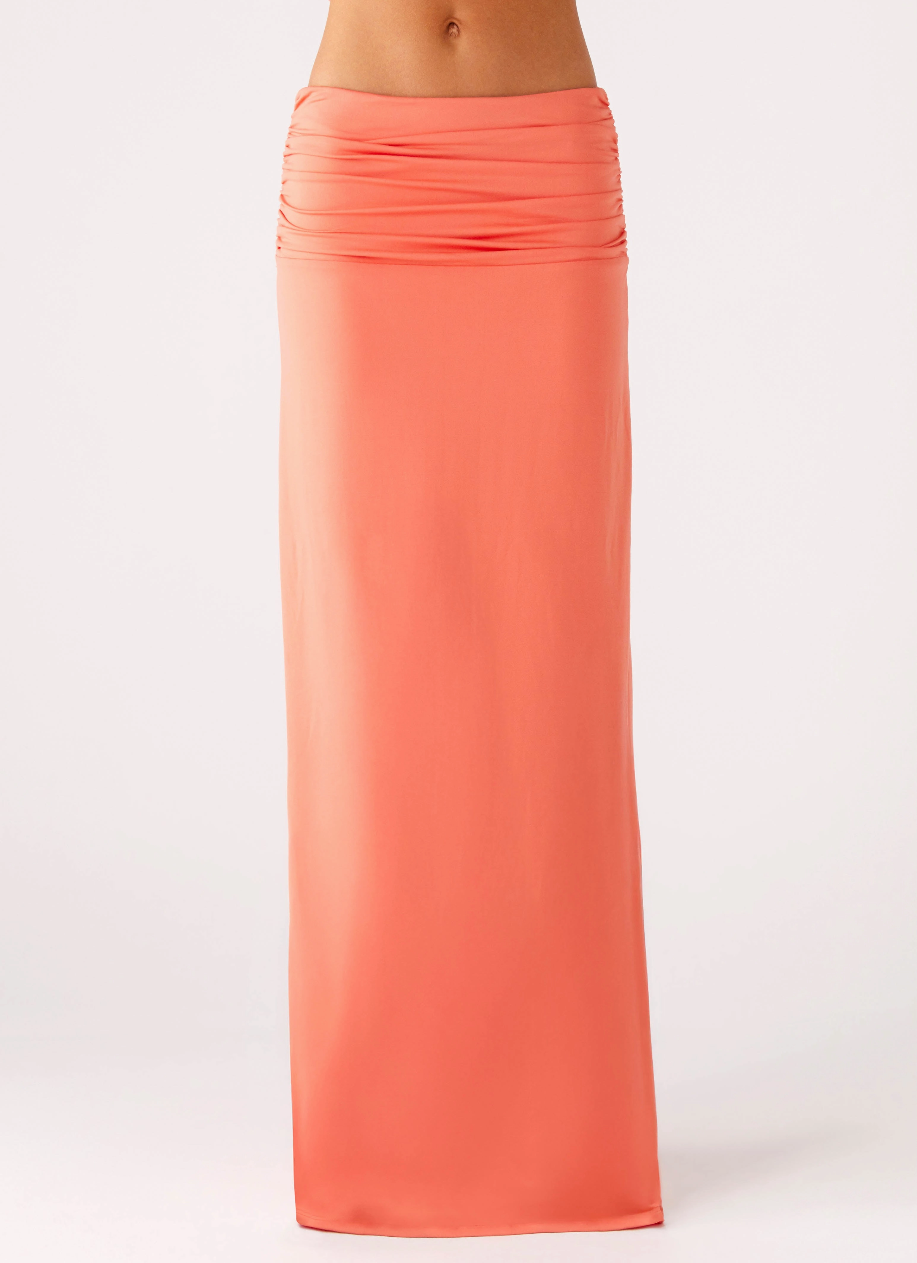 Elisabetta Maxi Skirt - Coral Polished Look