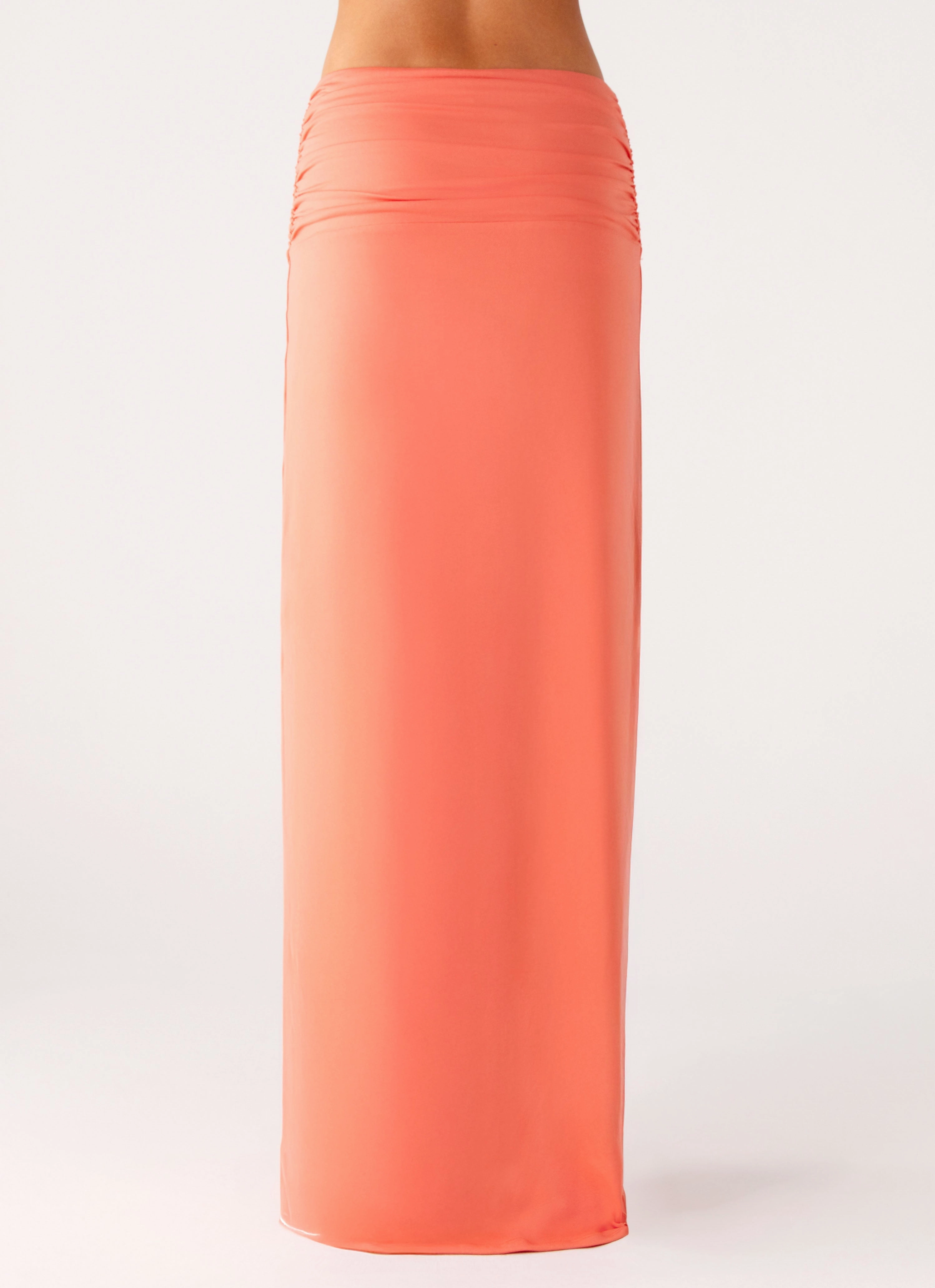Tear Resistant Material Elisabetta Maxi Skirt - Coral