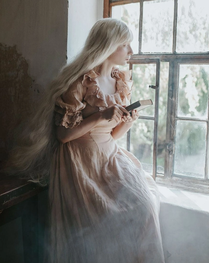 Daily Commute Wear Elysia 15 | Lace-up linen flared dress