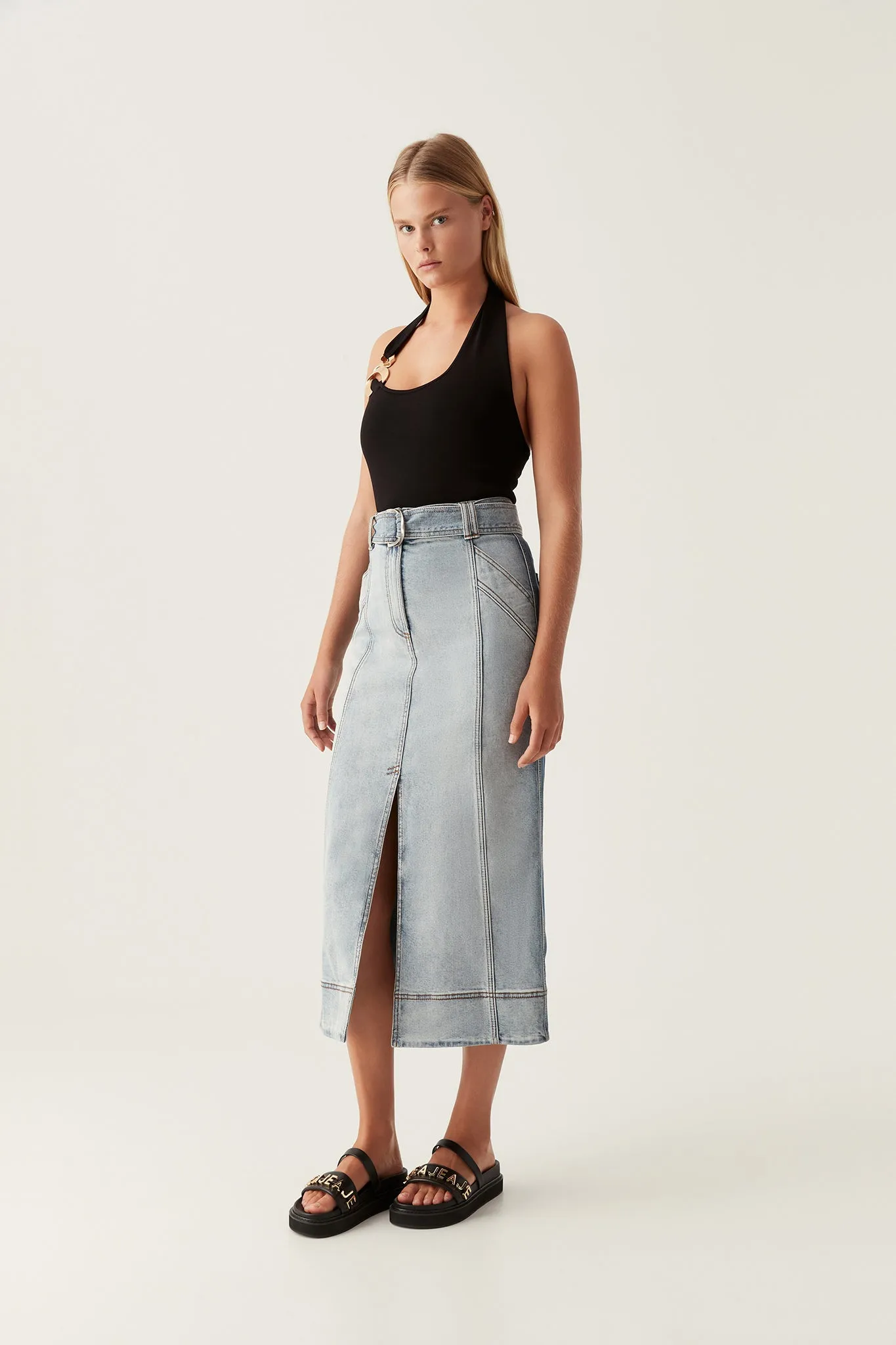 Embrace Denim Midi Skirt