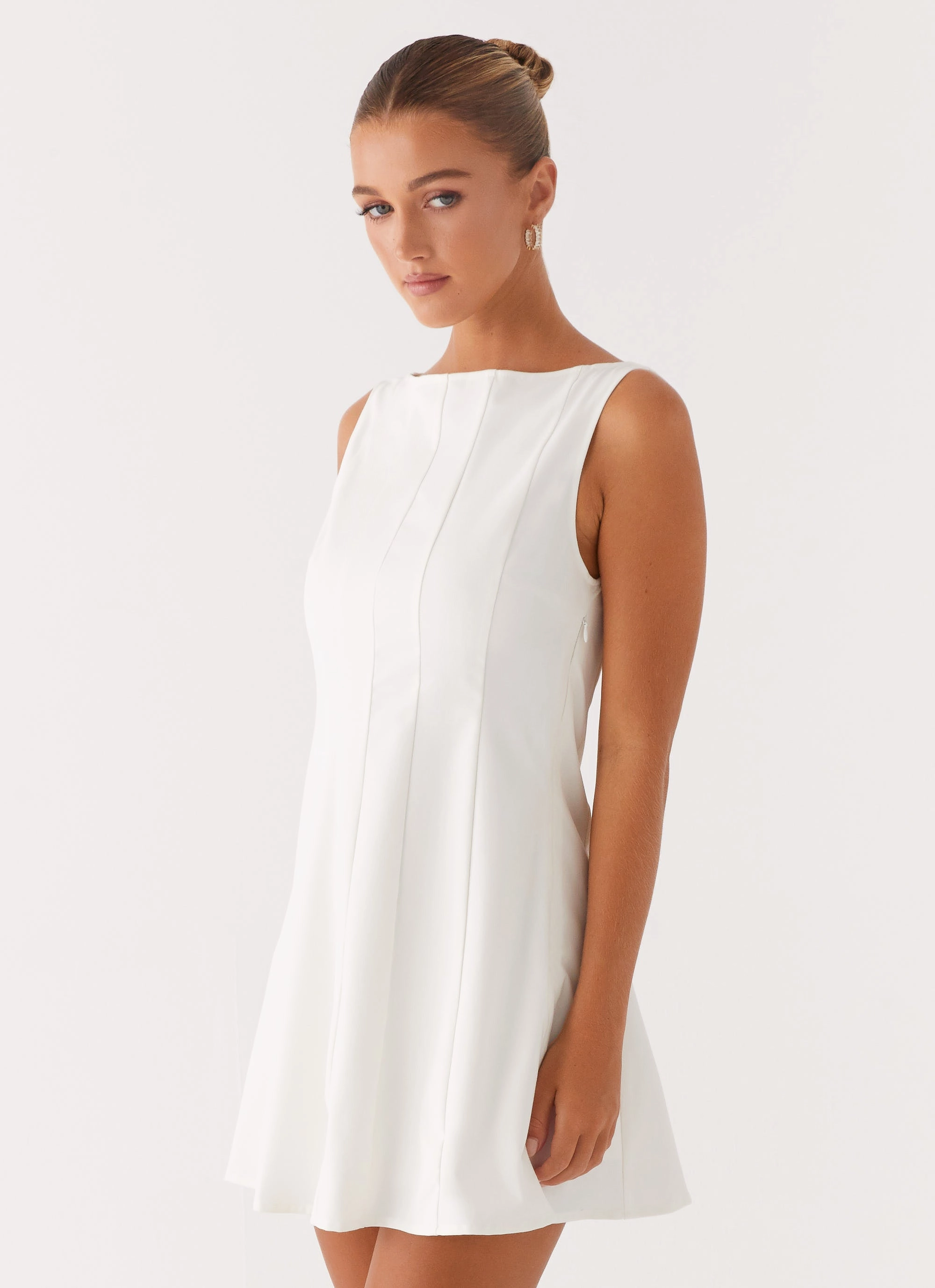 Subtle Finish Emelie Mini Dress - White