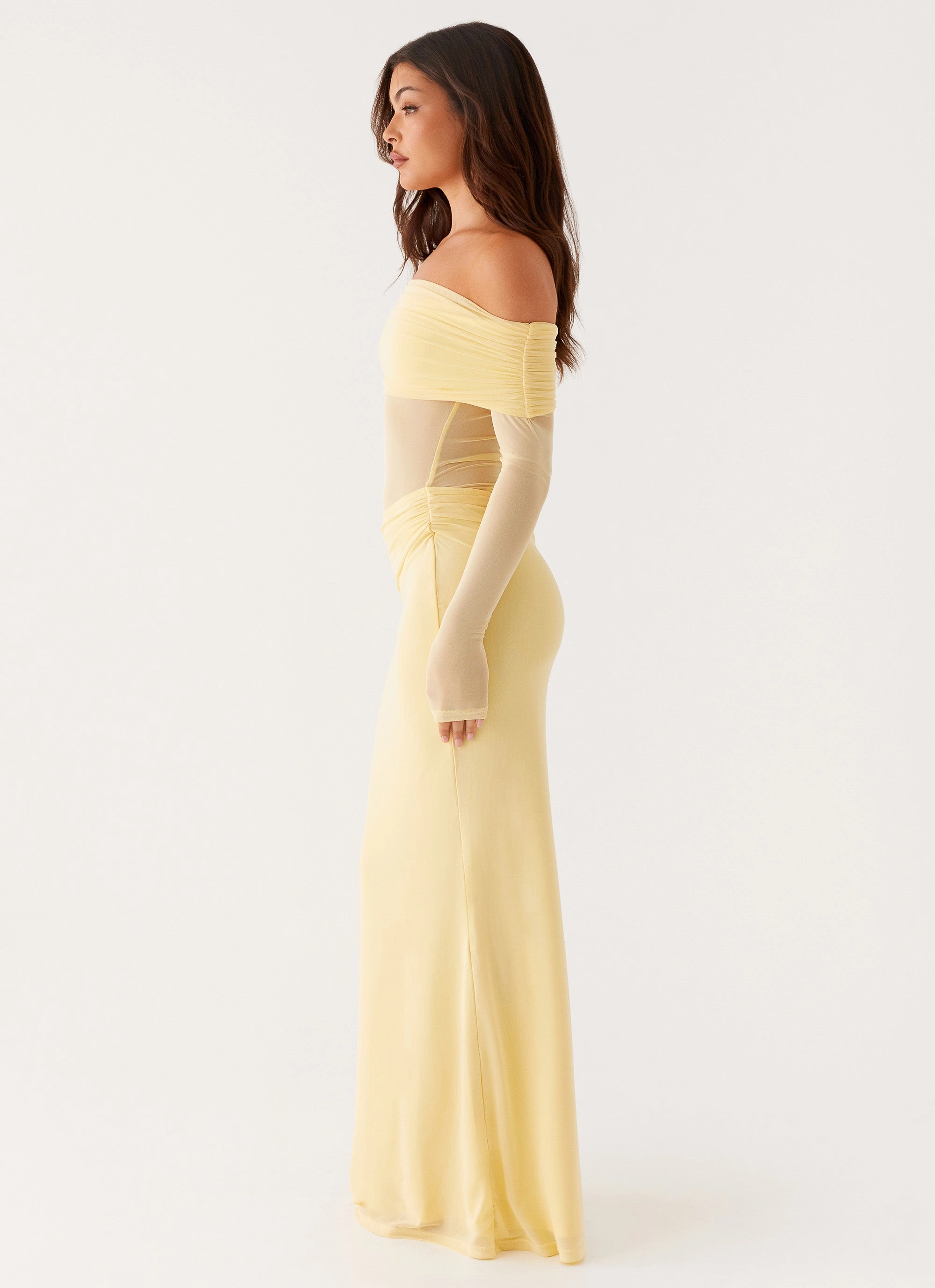 Emery Maxi Dress - Yellow Soft Finish