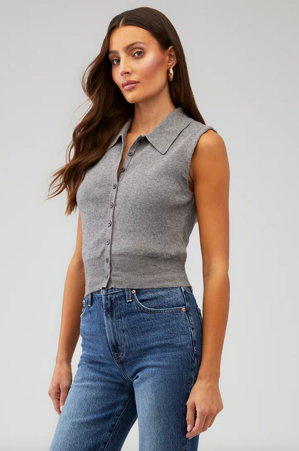 En Saison Clover Knit Sweater Top Fashionable Knit