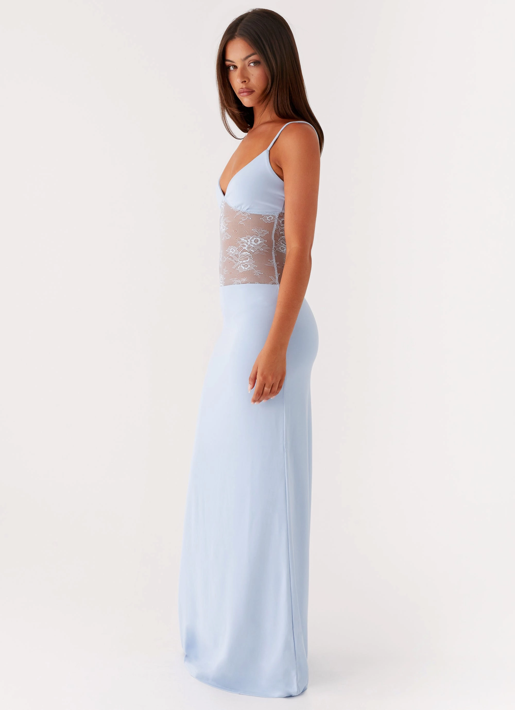 Envy Maxi Dress - Blue Clean Flow Sharp Style