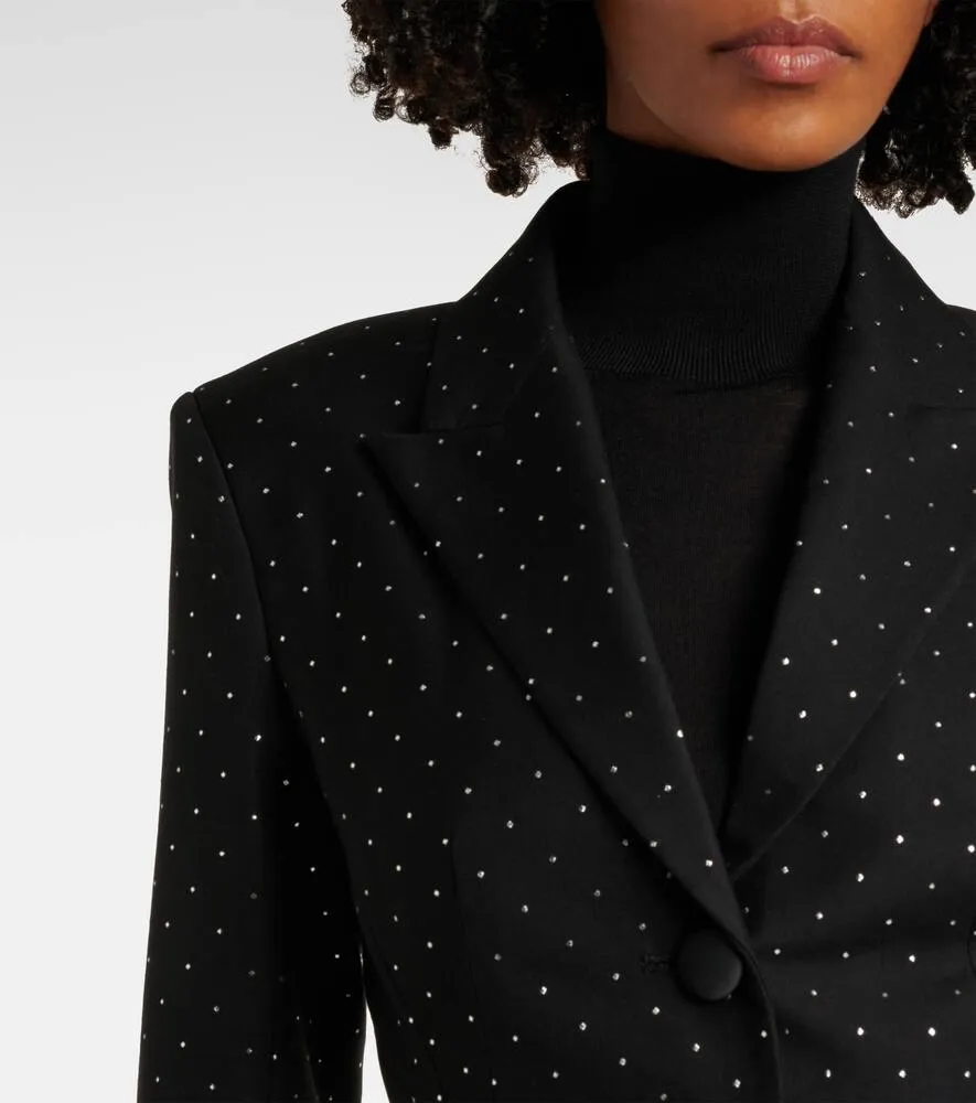 Erdem Polka-dot cotton and wool blazer