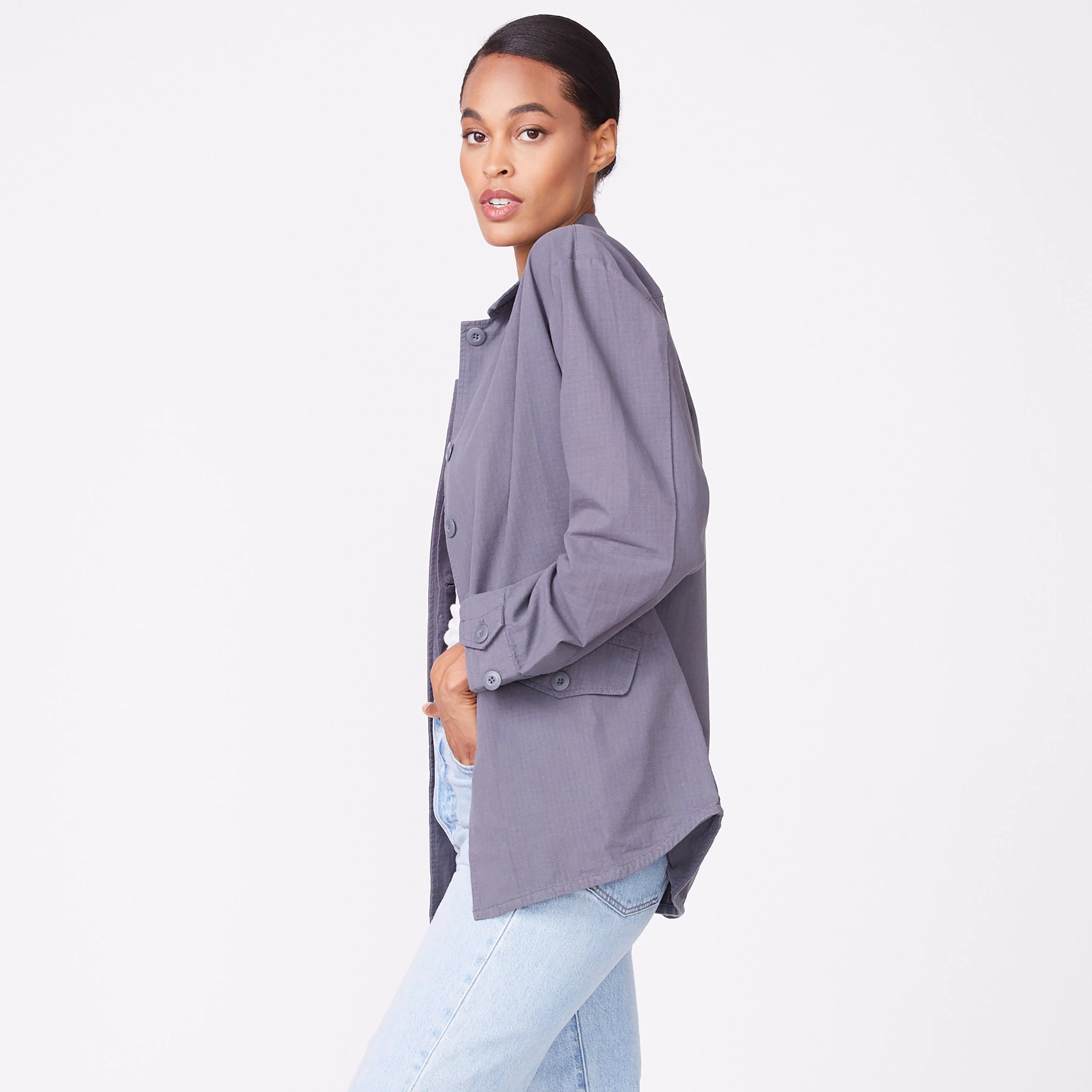 Reversible Layering Tech Vintage Shirt Jacket