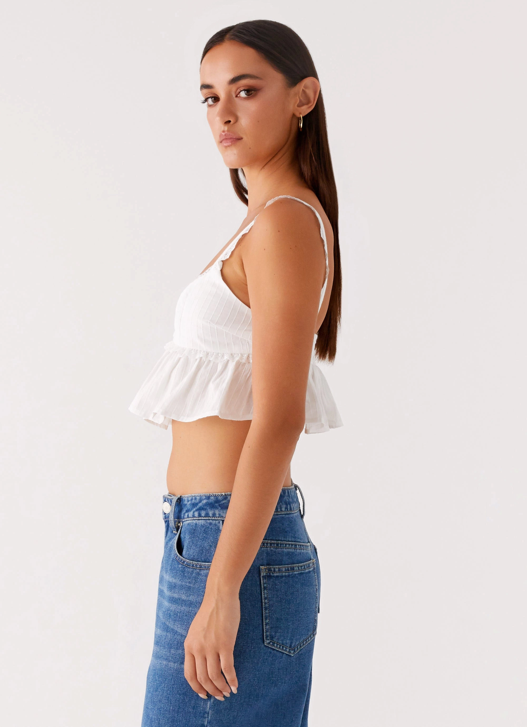 Elliana Cami Top - White HiddenPocket