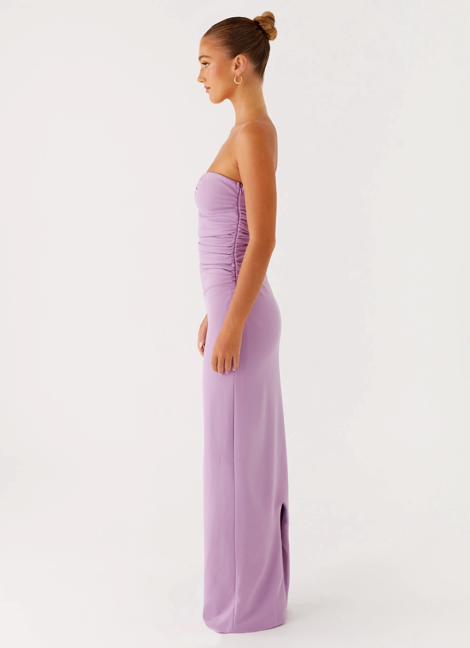 Perfect Layering Ribbed-Texture Eryn Maxi Dress - Lilac