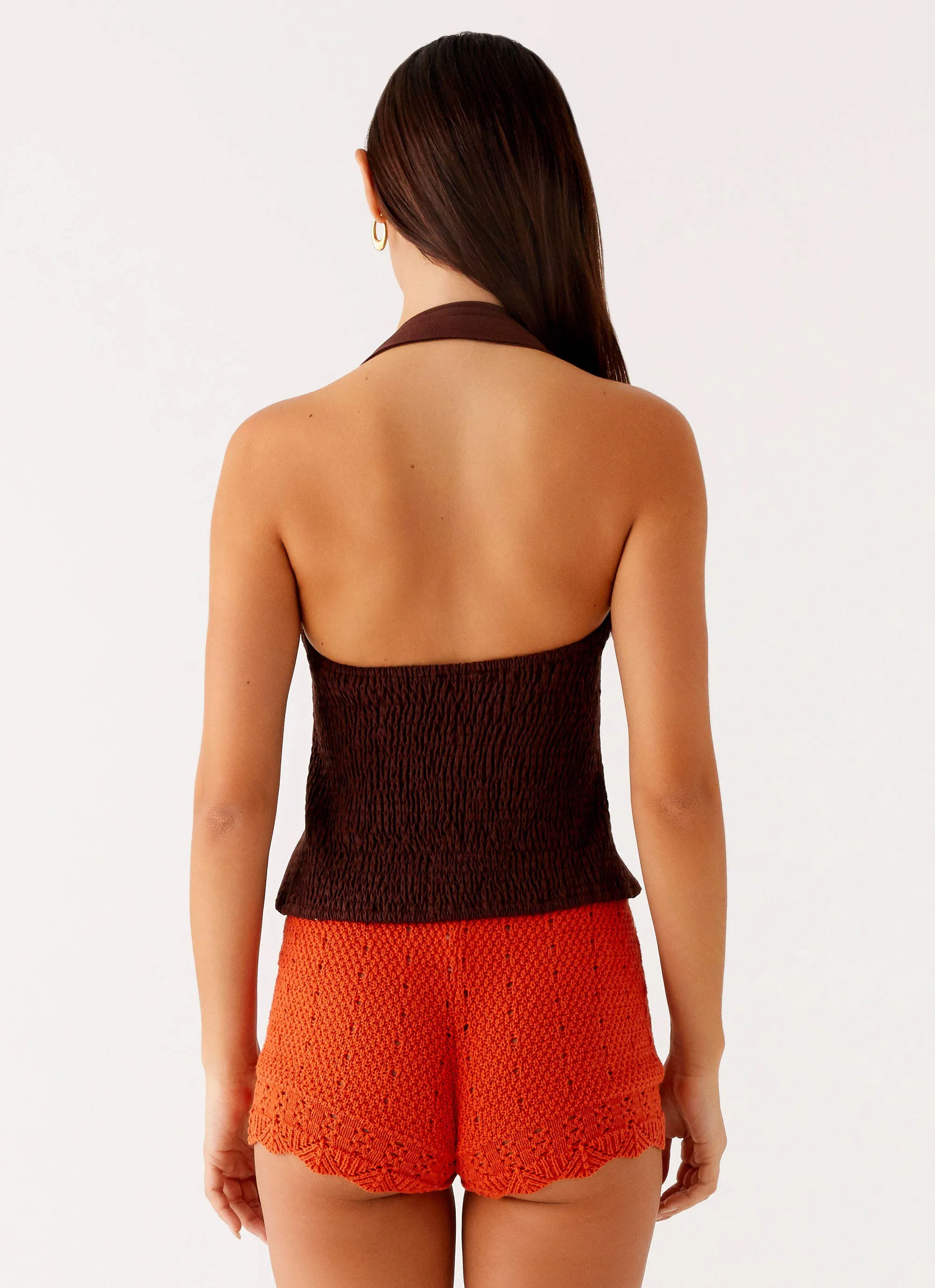 Tough Wear Oakley Low Rise Mini Shorts - Orange