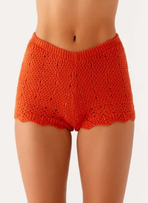 Essential Layer Oakley Low Rise Mini Shorts - Orange Oakley Low Rise Mini Shorts - Orange Light Waist