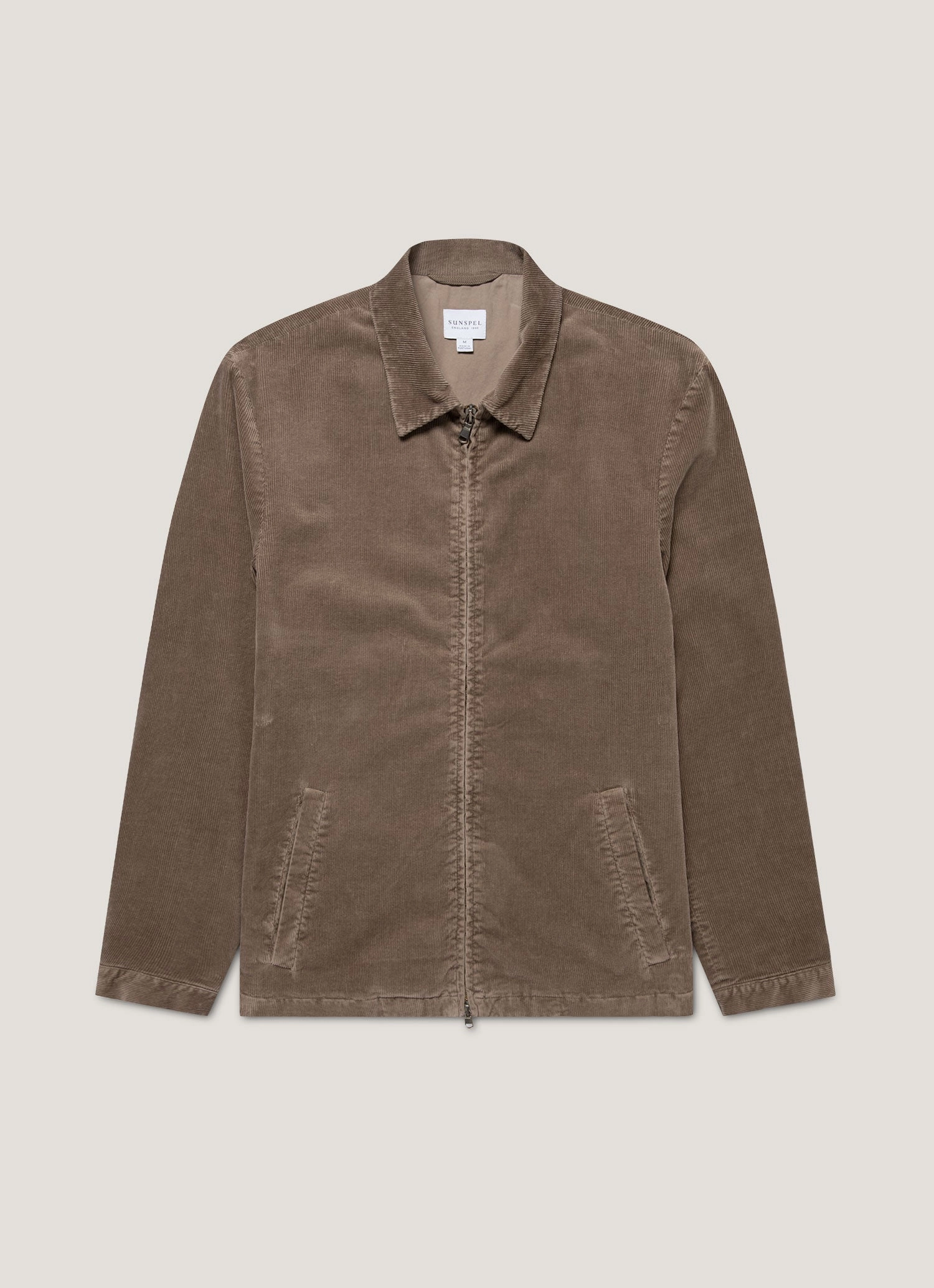 Men's Corduroy Harrington Jacket in Bark Reflective Safety Details Perfume