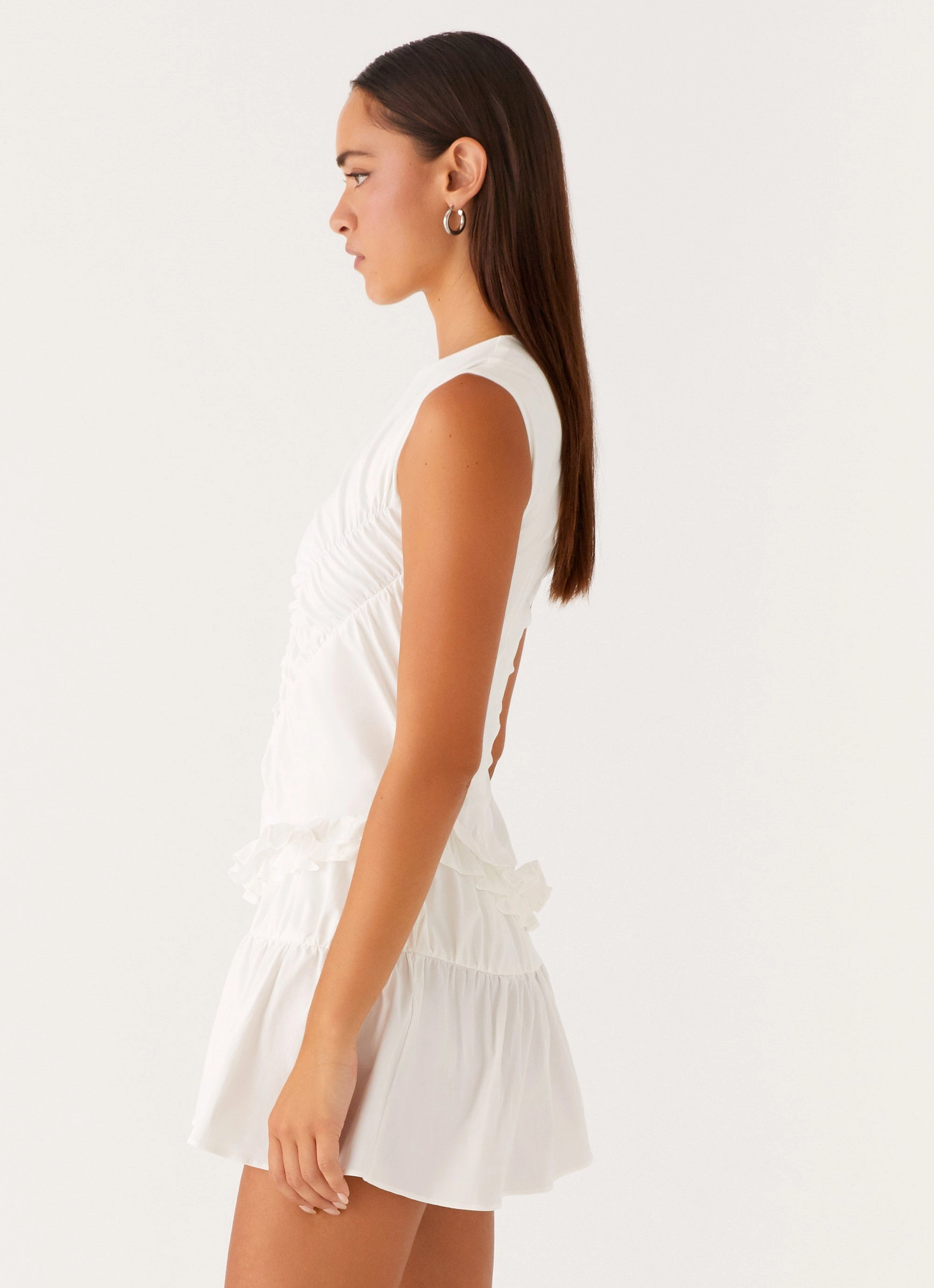 Anders Mini Dress - White Resort Ready Versatile Piece