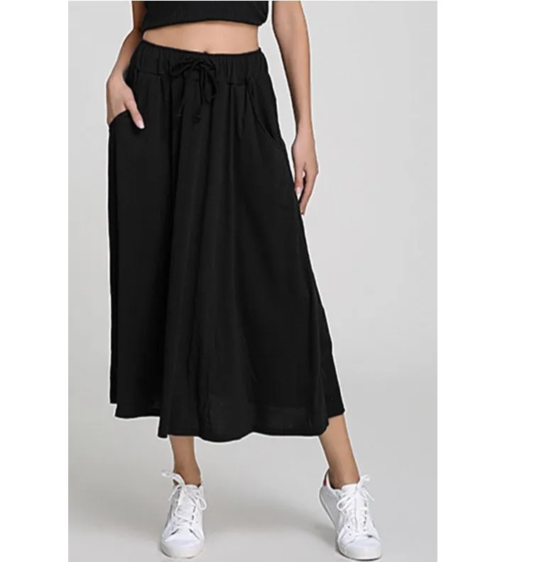 Europe Popular Multicolor Flare High Waist Lace Skirt
