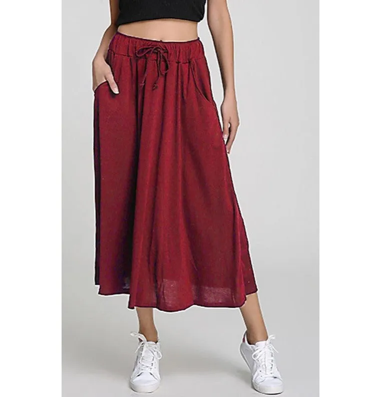 Europe Popular Multicolor Flare High Waist Lace Skirt