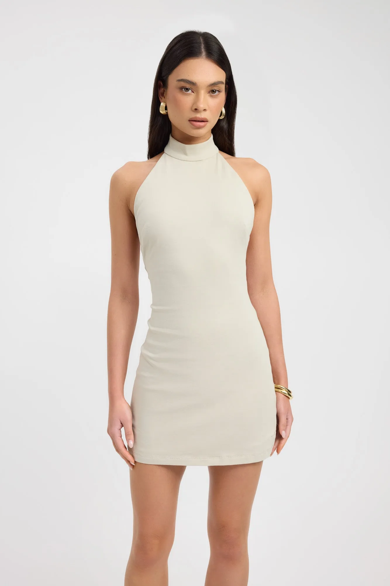 Textured Surface Comfort Layer Eva Mini Dress