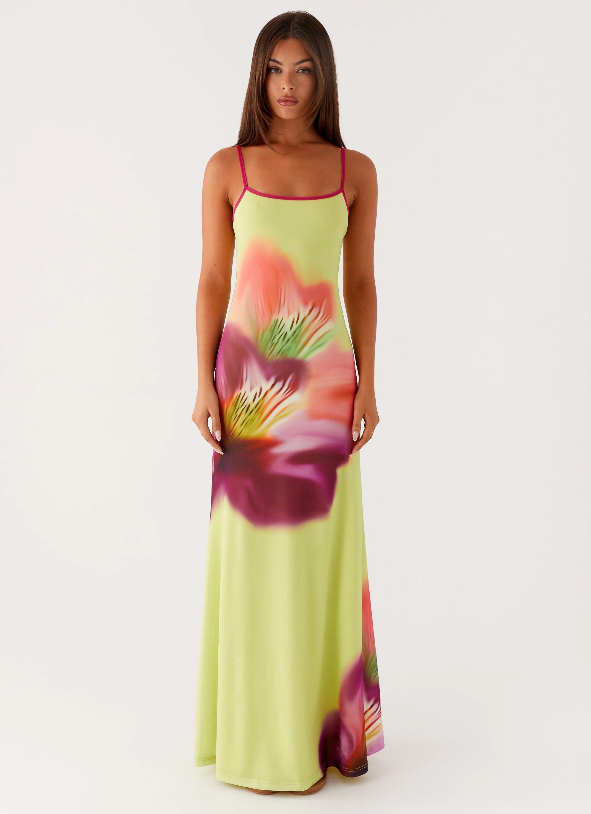 Everett Maxi Dress - Green Tropical Essential Layer Breezy Mood
