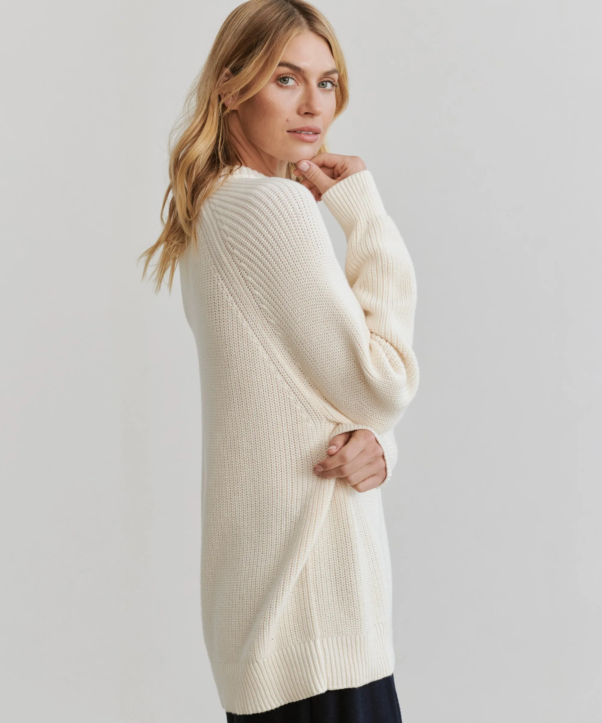 Layering Piece Light Knit Oversized Cotton Fisherman